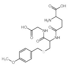 Glycine, L-g-glutamyl-S-[(4-methoxyphenyl)methyl]-L-cysteinyl-(9CI) structure