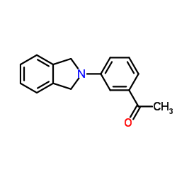 1-[3-(1,3-DIHYDRO-2H-ISOINDOL-2-YL)PHENYL]-1-ETHANONE Structure