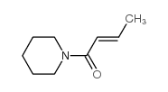 1-(1-oxobut-2-enyl)piperidine Structure