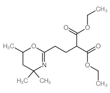 Diethyl 2-(2-(4,4,6-trimethyl-5,6-dihydro-4H-1,3-oxazin-2-yl)ethyl)malonate Structure