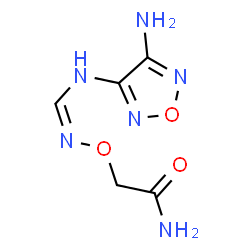 Acetamide, 2-[[[(4-amino-1,2,5-oxadiazol-3-yl)iminomethyl]amino]oxy]- (9CI) structure