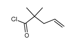 2,2-dimethyl-4-pentenoic acid chloride Structure