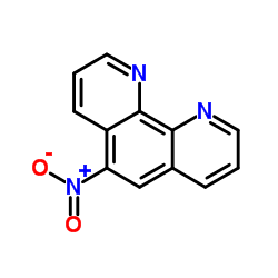 5-硝基-1,10-菲咯啉结构式