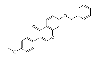 3-(4-methoxyphenyl)-7-[(2-methylphenyl)methoxy]chromen-4-one结构式