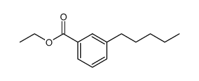 m-pentylbenzoic acid ethyl ester结构式