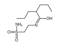 2-propyl-N-(2-sulfamoylethyl)pentanamide结构式