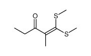 2-methyl-1,1-bis-methylsulfanyl-pent-1-en-3-one Structure