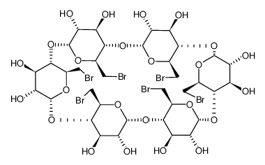 HEXAKIS-6-BROMO-6-DEOXY-ALPHA-CYCLODEXTRIN Structure