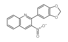 2-benzo[1,3]dioxol-5-yl-3-nitro-quinoline Structure