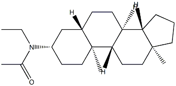 N-(5α-Androstan-3β-yl)-N-ethylacetamide Structure