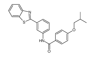 N-[3-(1,3-benzothiazol-2-yl)phenyl]-4-(2-methylpropoxy)benzamide Structure