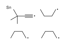 tributyl(3,3-dimethylbut-1-ynyl)stannane Structure