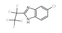 6-氯-2-(全氟乙基)苯并咪唑结构式