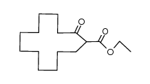 ethyl 2-oxocyclotridecanecarboxylate结构式