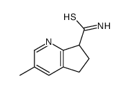 3-methyl-6,7-dihydro-5H-cyclopenta[b]pyridine-7-carbothioamide Structure