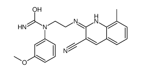 (9CI)-n-[2-[(3-氰基-8-甲基-2-喹啉)氨基]乙基]-n-(3-甲氧基苯基)-脲结构式