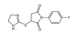 2,5-Pyrrolidinedione,3-[(4,5-dihydro-1H-imidazol-2-yl)thio]-1-(4-fluorophenyl)-(9CI)结构式