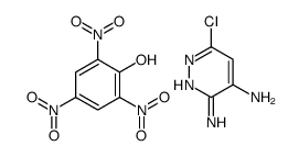 6-chloropyridazine-3,4-diamine,2,4,6-trinitrophenol结构式