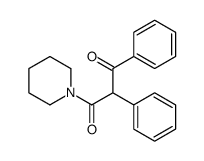 1,2-diphenyl-3-piperidin-1-ylpropane-1,3-dione结构式