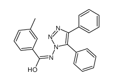 N-(4,5-diphenyltriazol-1-yl)-3-methylbenzamide结构式