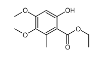 ethyl 6-hydroxy-3,4-dimethoxy-2-methylbenzoate Structure