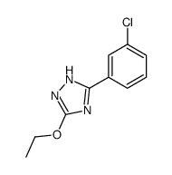 5-(3-chlorophenyl)-3-ethoxy-1H-1,2,4-triazole结构式