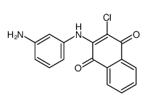 2-(3-aminoanilino)-3-chloronaphthalene-1,4-dione结构式