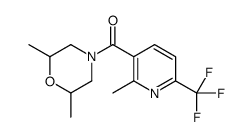 (2,6-dimethylmorpholin-4-yl)-[2-methyl-6-(trifluoromethyl)pyridin-3-yl]methanone Structure