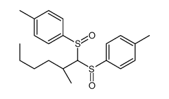 1-methyl-4-[(S)-[(2R)-2-methyl-1-[(S)-(4-methylphenyl)sulfinyl]hexyl]sulfinyl]benzene Structure