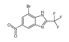 4-bromo-6-nitro-2-(trifluoromethyl)-1H-benzimidazole Structure