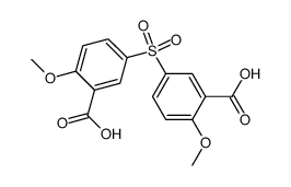 6,6'-dimethoxy-3,3'-sulfonyl-di-benzoic acid结构式