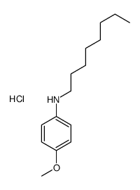 4-methoxy-N-octylaniline,hydrochloride结构式