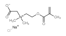 (carboxymethyl)[2-(methacryloyloxy)ethyl]dimethylammonium chloride, sodium salt structure