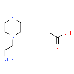 piperazine-1-ethylamine monoacetate Structure