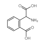 Benzeneacetic acid, a-amino-2-carboxy- Structure