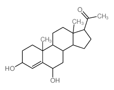 Pregn-4-en-20-one,3,6-dihydroxy-, (3b,6b)- (9CI) Structure