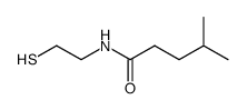 N-(2-mercaptoethyl)-4-methylpentanamide结构式