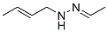 Acetaldehyde 2-butenyl hydrazone structure