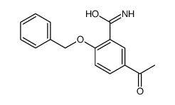 5-acetyl-2-(phenylmethoxy)benzamide structure