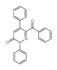 6-benzoyl-2,5-diphenyl-pyridazin-3-one Structure