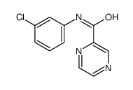 N-(3-chlorophenyl)pyrazine-2-carboxamide结构式