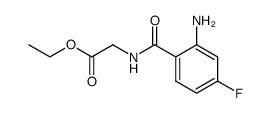 ethyl (2-amino-4-fluorobenzoyl)glycinate Structure