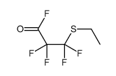 3-ethylsulfanyl-2,2,3,3-tetrafluoropropanoyl fluoride Structure