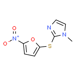 Imidazole, 1-methyl-2-[(5-nitro-2-furyl)thio]- (8CI) Structure