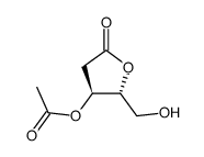 (4S,5R)-4-acetoxy-5-(hydroxymethyl)-4,5-dihydrofuran-2(3H)-one结构式