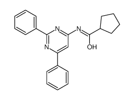 N-(2,6-diphenylpyrimidin-4-yl)cyclopentanecarboxamide Structure