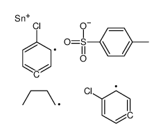 [butyl-bis(4-chlorophenyl)stannyl] 4-methylbenzenesulfonate Structure