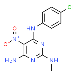 N~4~-(4-chlorophenyl)-N~2~-methyl-5-nitropyrimidine-2,4,6-triamine picture