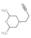 3-(2,6-二甲基吗啉-4-基)丙腈结构式