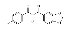 3-benzo[1,3]dioxol-5-yl-2,3-dichloro-1-p-tolyl-propan-1-one Structure